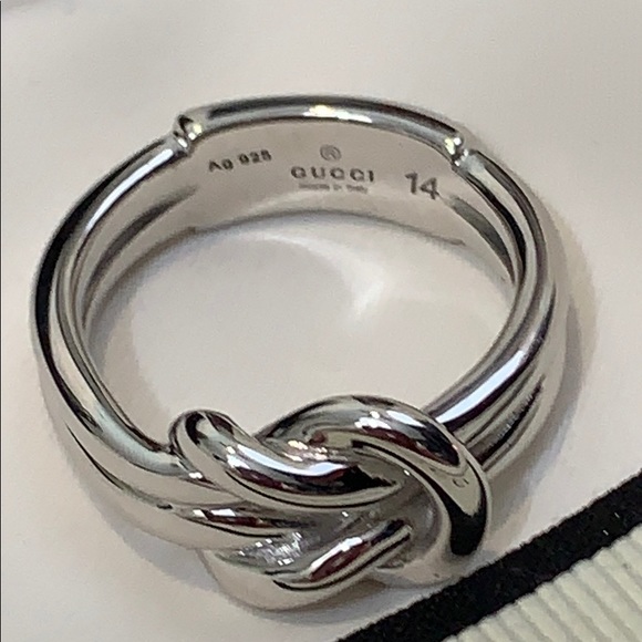 Gucci Piccolo Knot Ring - Sterling Silver - NWT - Picture 6 of 7
